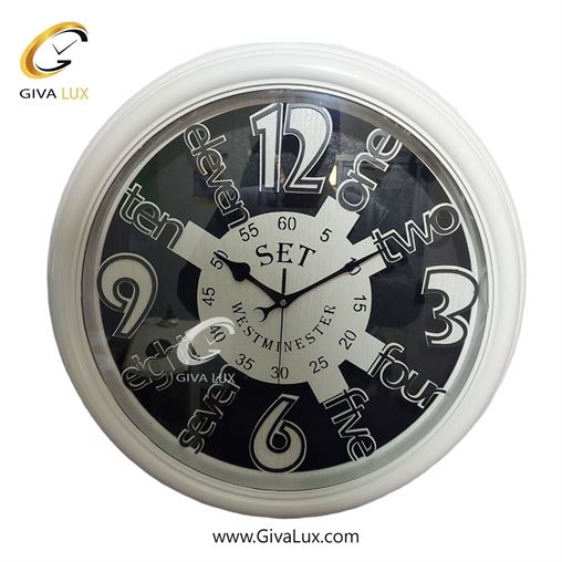 ساعت دیواری اورجینال ست PVC سفید| کد رفرنس S40