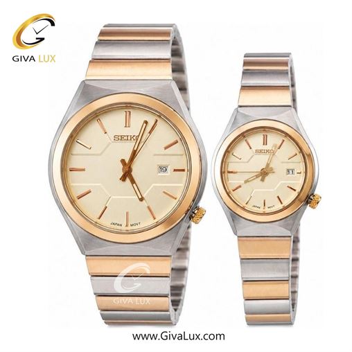 ساعت مچی ست سیکو SEIKO رزگلد-نقره ای | رزگلد-نقره ای| کرم|