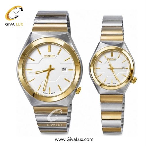 ساعت مچی ست سیکو SEIKO نقره ای-طلایی | طلایی-نقره ای| سفید|