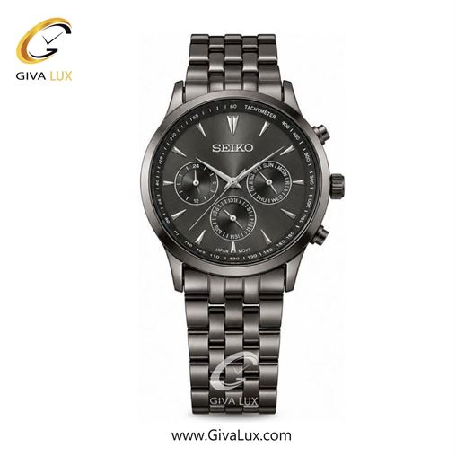 ساعت مچی  مردانه سیکو SEIKO سه موتوره فول تایم مشکی | مشکی| قهوه ای| seiko-44G.jpg