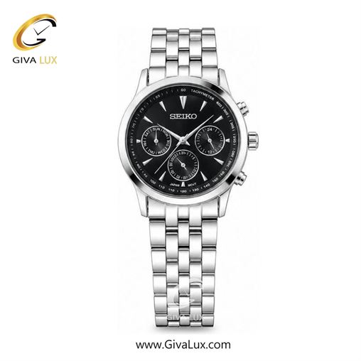 ساعت مچی  زنانه سیکو SEIKO سه موتوره فول تایم نقره ای | نقره ای| سرمه ای| seiko-56L.jpg