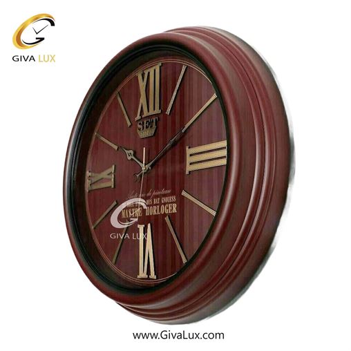 ساعت دیواری اورجینال ست PVC زرشکی| کد رفرنس titan