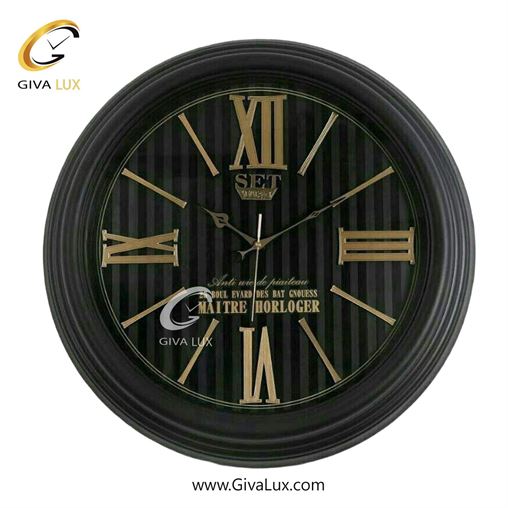 ساعت دیواری اورجینال ست PVC مشکی| کد رفرنس titan