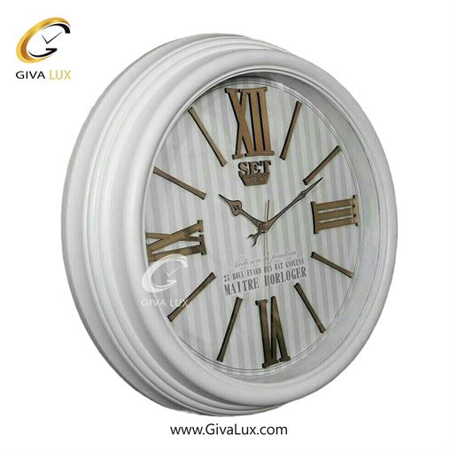 ساعت دیواری اورجینال ست PVC سفید| کد رفرنس titan