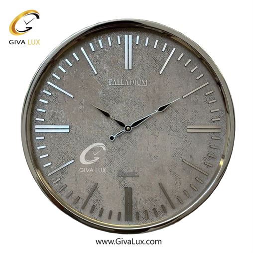 ساعت دیواری اورجینال پالادیوم آلیاژ فلزی نقره ای| کد رفرنس X200