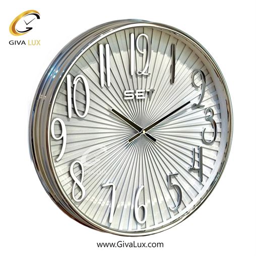ساعت دیواری اورجینال ست آلیاژ فلزی نقره ای| کد رفرنس X400