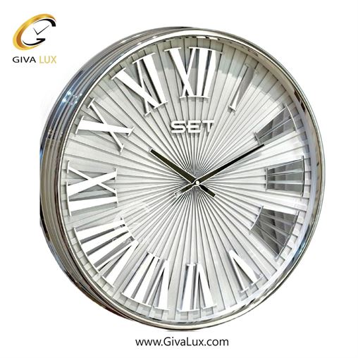 ساعت دیواری اورجینال ست آلیاژ فلزی نقره ای| کد رفرنس X600