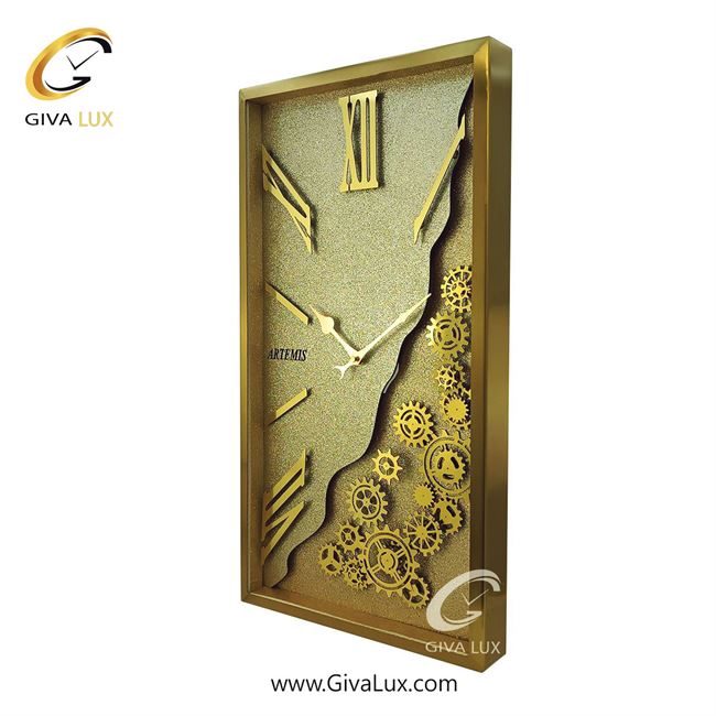 ساعت دیواری اورجینال آرتمیس آلیاژ فلزی طلایی| کد رفرنس 20007، مدل: 2028GoldWhite 2035-Gold-2.jpg