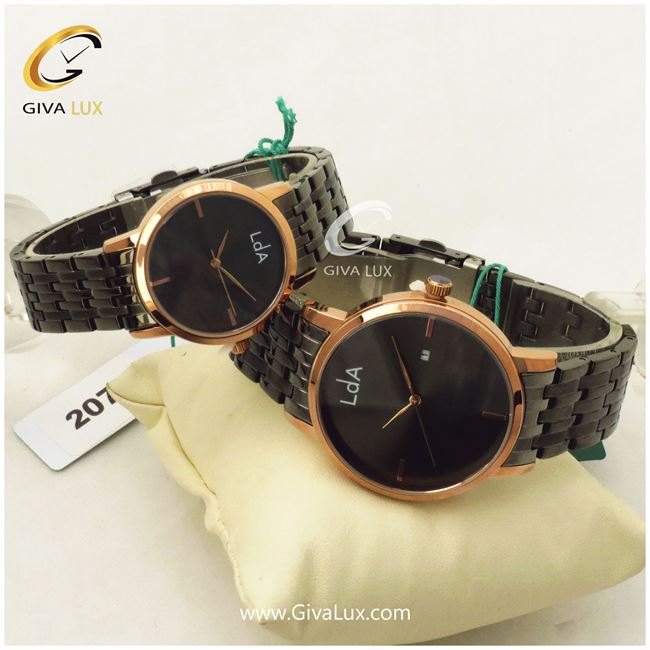 ست ساعت مچی اورجینال لوئیجی د آنا LDA مدل KL2078-2079	
