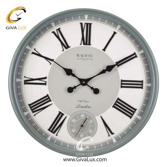 ساعت دیواری اورجینال والتر چوب طوسی| کد رفرنس 6011GR