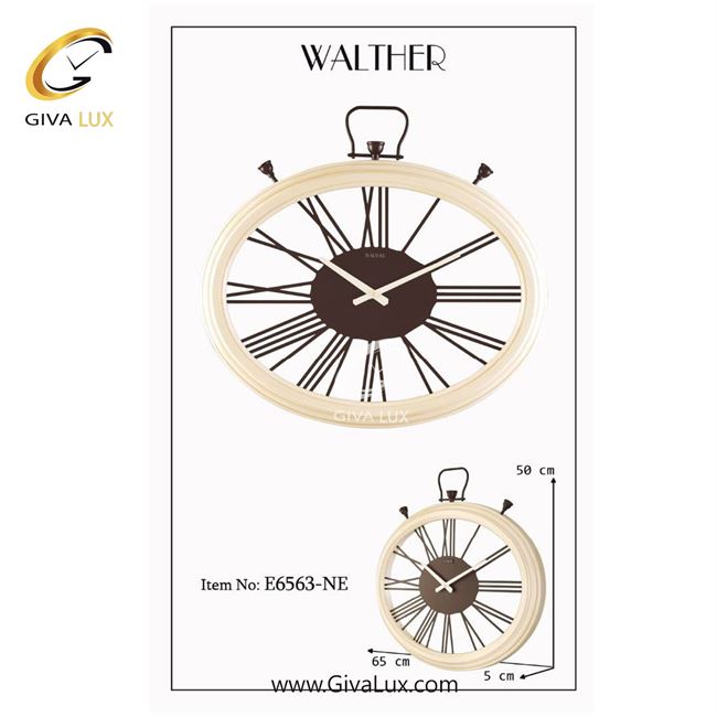 ساعت دیواری اورجینال والتر چوب-آلیاژ فلزی سفید| کد رفرنس 6563WH 6563NE-1.jpg