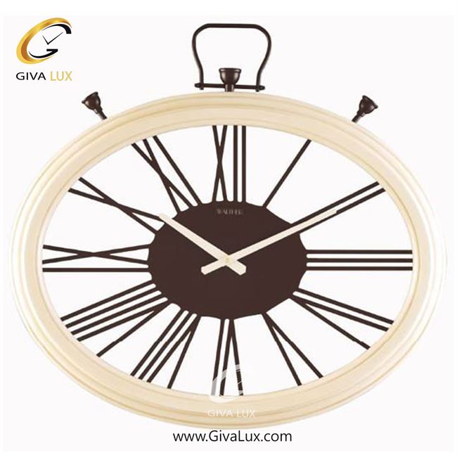ساعت دیواری اورجینال والتر آلیاژ فلزی-چوب شیری| کد رفرنس 6563NE