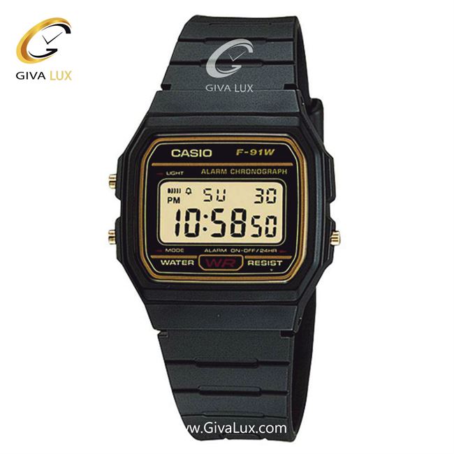 ساعت مچی اورجینال اسپرت کاسیو Casio مشکی | مشکی| مشکی| کد رفرنس F-91WG-9QDF