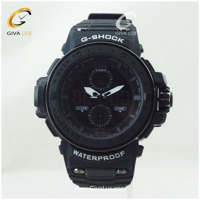 ساعت مچی اسپرت کاسیو جیشاک G-shock دو زمانه مشکی