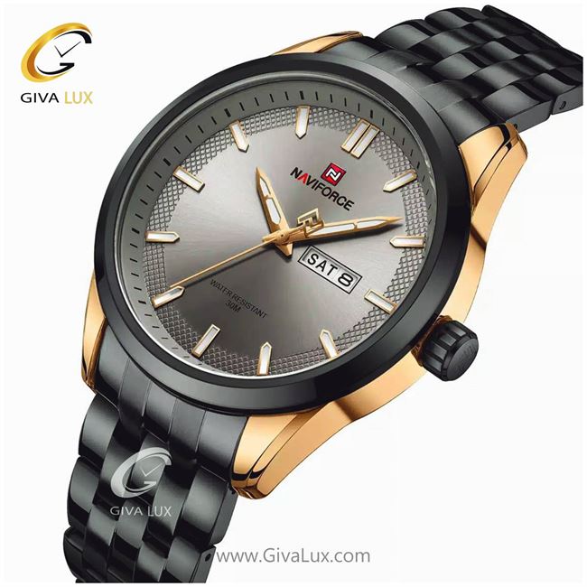 ساعت مچی مردانه بند فلزی ناوی فورس مدل NF9203 9203RGGY1.jpg