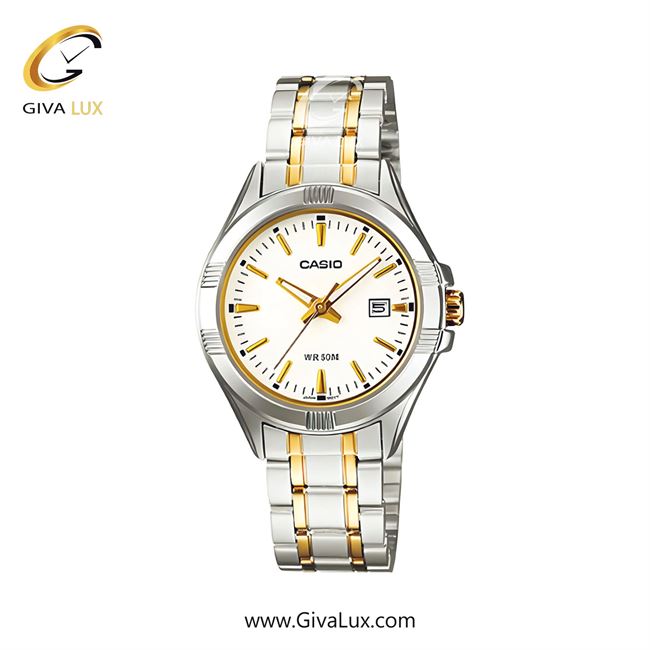 ساعت مچی اورجینال زنانه کاسیو Casio نقره ای | نقره ای-طلایی| سفید| کد رفرنس LTP-1308SG-7AVDF
