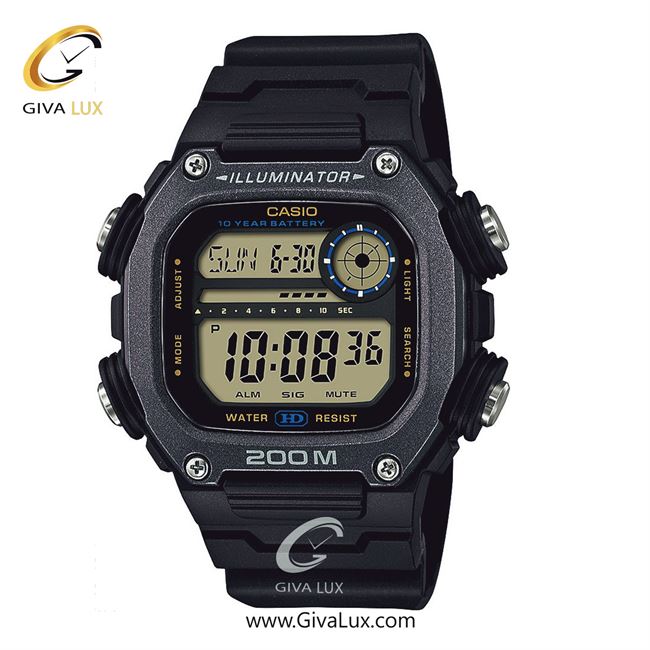 ساعت مچی اورجینال اسپرت کاسیو Casio طوسی | مشکی| مشکی| کد رفرنس DW-291HX-1AVDF