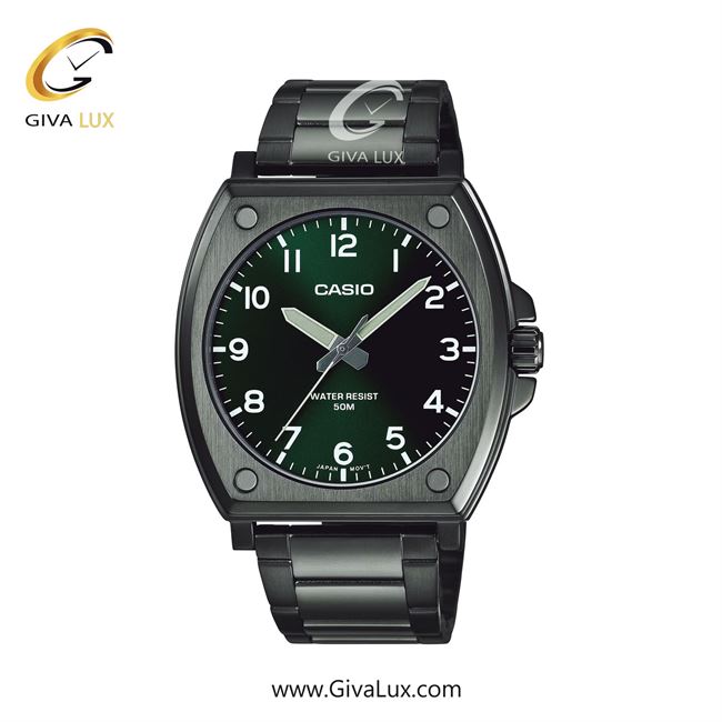 ساعت مچی اورجینال مردانه کاسیو Casio مشکی | مشکی| سبز| کد رفرنس MTP-E730B-3AV