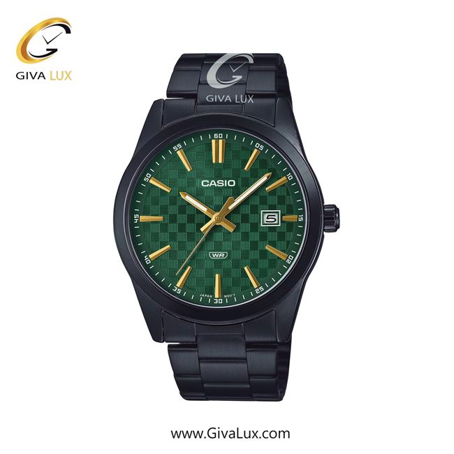 ساعت مچی اورجینال مردانه کاسیو Casio مشکی | مشکی| سبز| کد رفرنس MTP-VD03B-3AUDF