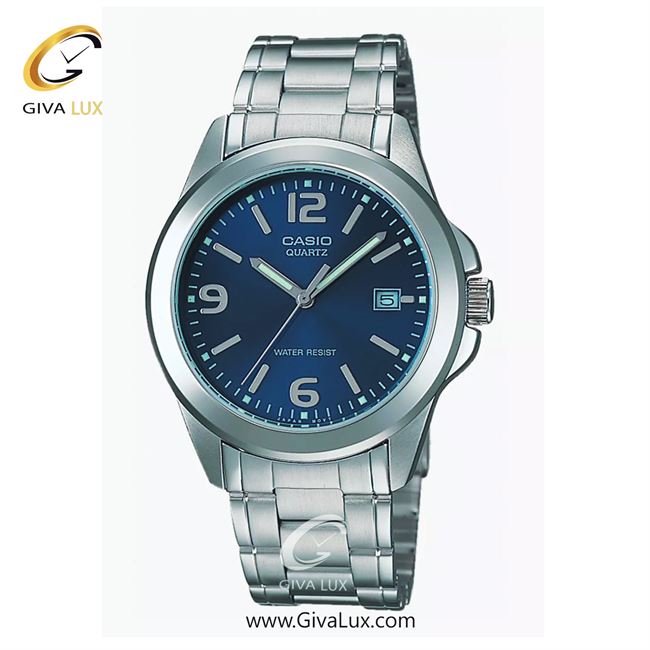 ساعت مچی اورجینال مردانه کاسیو Casio نقره ای | نقره ای| آبی| کد رفرنس MTP-1215A-2A