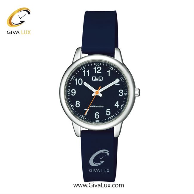 ساعت مچی اورجینال کیو اند کیو زنانه نقره ای | سرمه ای | سرمه ای | کد رفرنس QC15J305Y