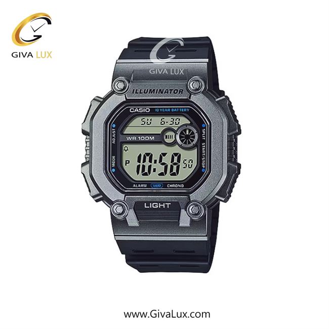 ساعت مچی اورجینال مردانه کاسیو Casio طوسی | مشکی| مشکی| کد رفرنس W-737H-1A2VDF