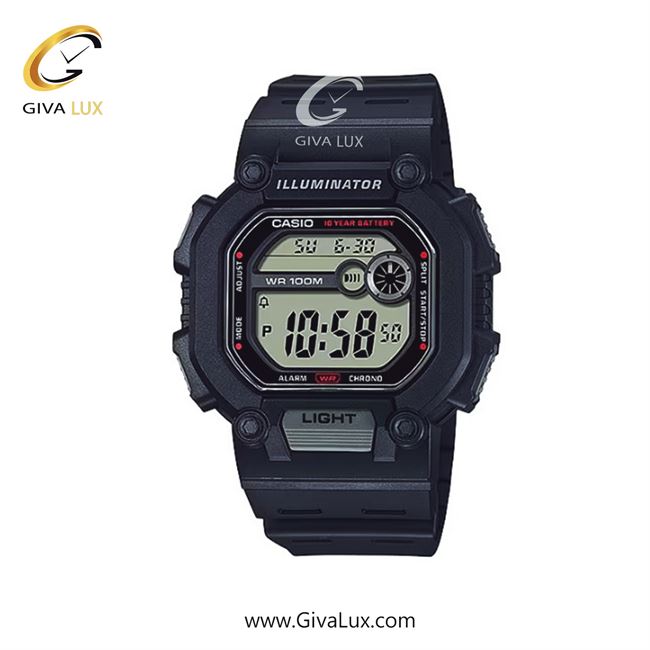 ساعت مچی اورجینال مردانه کاسیو Casio مشکی | مشکی| مشکی| کد رفرنس W-737H-1AVDF