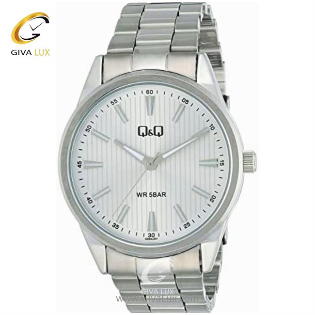 ساعت مچی مردانه بند فلزی ضد آب کیو اند کیو QZ94J201Y