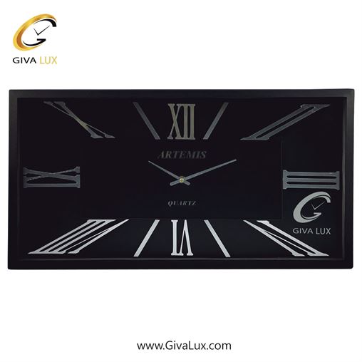 ساعت دیواری اورجینال آرتمیس آلیاژ فلزی مشکی| کد رفرنس 12741، مدل: 2027SilverBlack 2027-Black-Silver.jpg