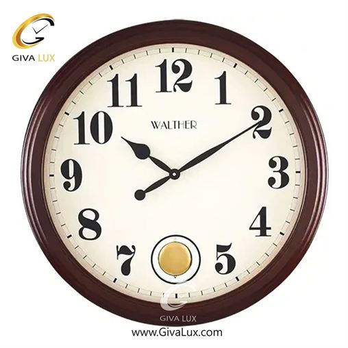 ساعت دیواری اورجینال والتر چوب قهوه ای| کد رفرنس 6038BR 6038-BR.jpg