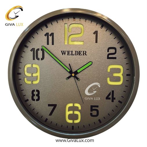 ساعت دیواری اورجینال ولدر PVC سفید| کد رفرنس 609 609-4.jpg