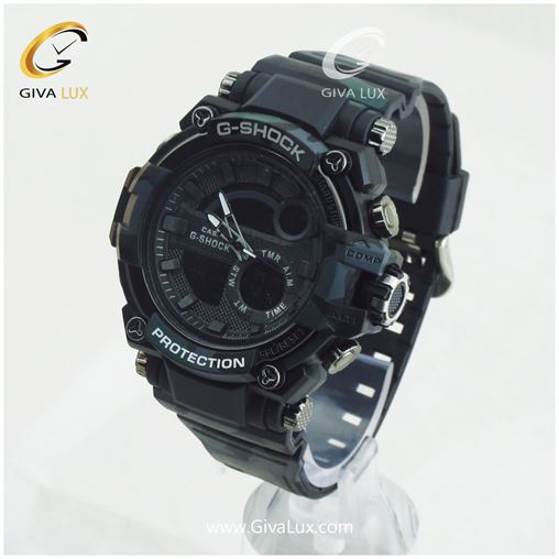 ساعت مچی اسپرت کاسیو جیشاک G-shock دو زمانه چریکی