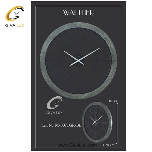 ساعت دیواری اورجینال والتر آلیاژ فلزی-چوب قهوه ای| کد رفرنس 8071WGR 8071GR-1.jpg
