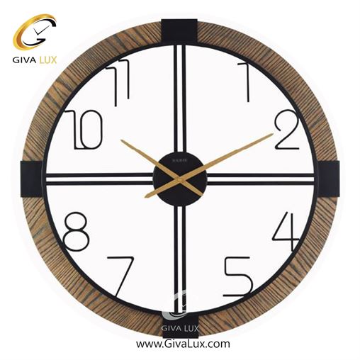 ساعت دیواری اورجینال والتر چوب-آلیاژ فلزی طوسی| کد رفرنس 8072GR-BL 8072-Wooden-GR.jpg