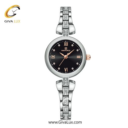 ساعت مچی اورجینال ناوی فورس زنانه نقره ای | نقره ای | مشکی | کد رفرنس NF5034-S/B 841_NF5034-SB.jpg