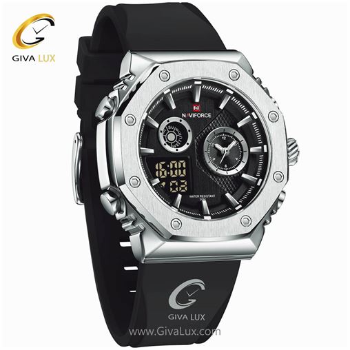 ساعت مچی مردانه بند پی یو نوی فورس NF9116T 9116SB.jpg
