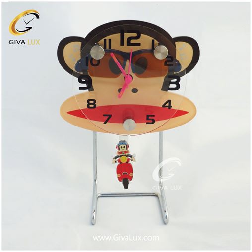 ساعت رومیزی عروسکی طرح مبمون